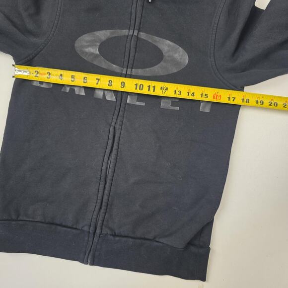 Oakley Hoodie Sweatshirt Womens XS Black Full Zip Fleece Performance Fit - Picture 4 of 11